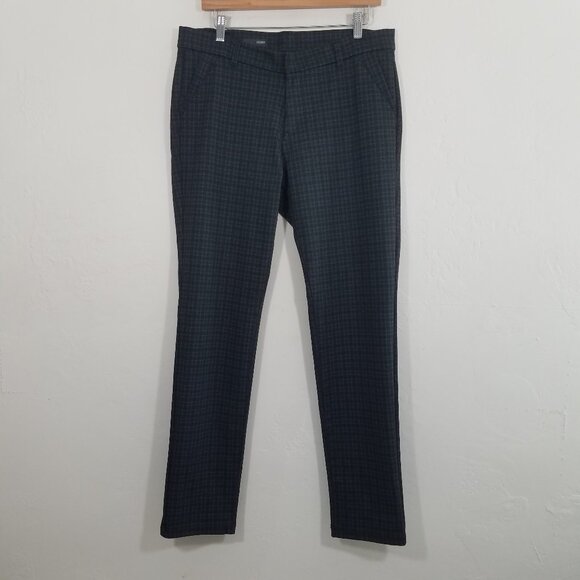 Kut from the Kloth Skinny Stretch Plaid Pants Size 14 - Picture 1 of 7